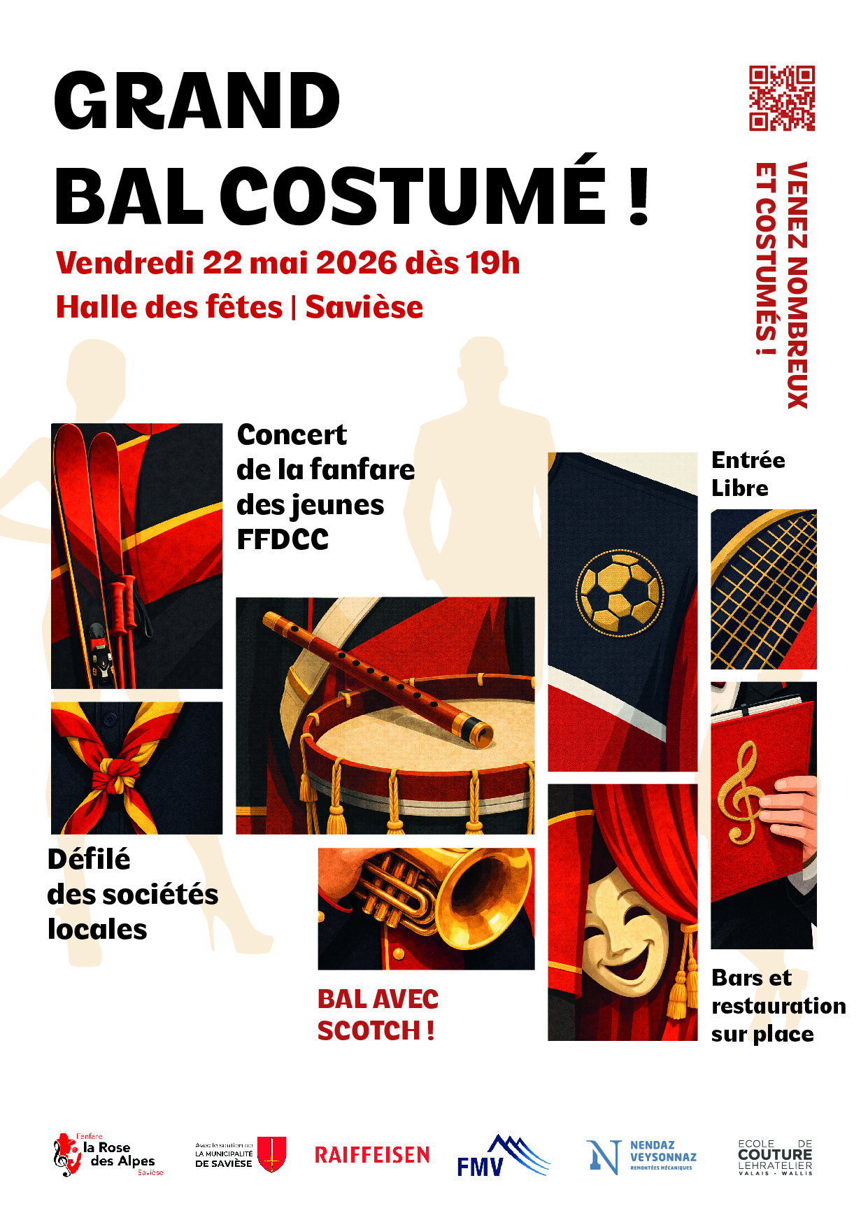 Vendredi: concert, défilé de mode revisité et grand bal avec l'orchestre Scotch!